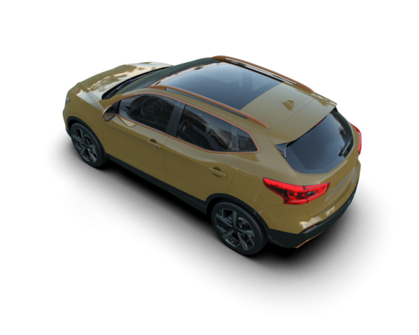 Beyaz arka planda 3 boyutlu araba..