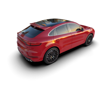 Modern araba arka planda izole edilmiş. 3 Boyutlu Hazırlama