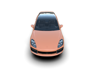 Modern araba arka planda izole edilmiş. 3D görüntüleme - illüstrasyon