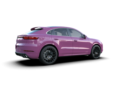 Modern araba beyazda izole edilmiş. 3d oluşturma