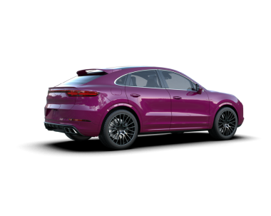 Stüdyo ortamında beyaz arka planda izole edilmiş markasız bir SUV 'un 3 boyutlu görüntüsü..