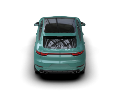 Gri arka planda yeşil lüks modern araba. 3 Boyutlu Hazırlama