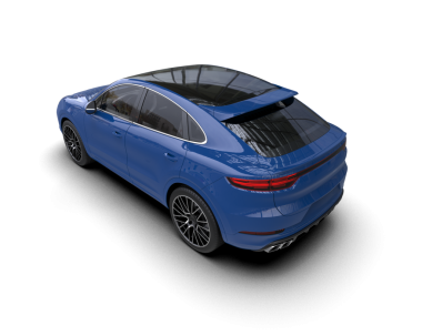 İzole edilmiş bir arabanın 3 boyutlu görüntüsü