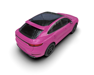 Modern araba arka planda izole edilmiş. 3D görüntüleme - illüstrasyon