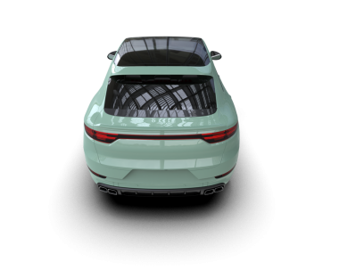 Araba arka planda izole. 3D illüstrasyon - 3D canlandırma.