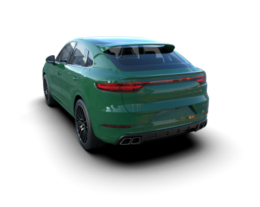 yeşil lüks modern spor araba siyah arka planda izole.