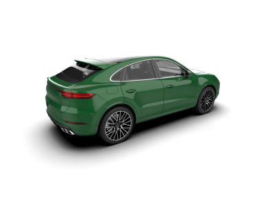 beyaz arka planda modern araba 3 boyutlu görüntüleme