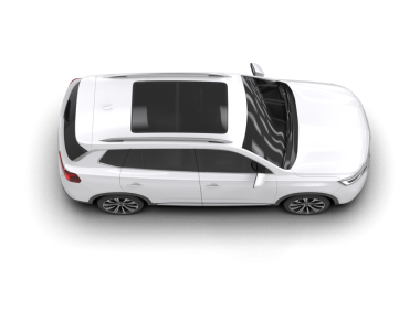 araba beyaz arkaplanda izole edildi