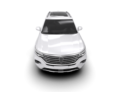 araba beyaz arkaplanda izole edildi