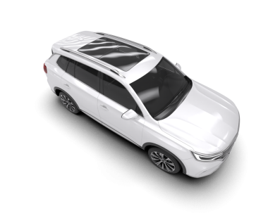 Siyah arkaplan üzerinde modern SUv