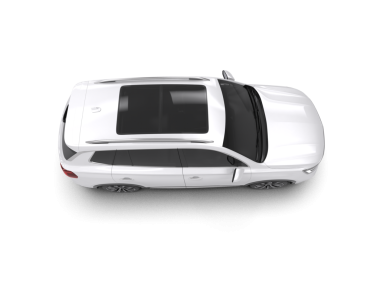 modern araba beyaz üzerine izole