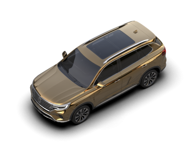 Stüdyo ortamında izole edilmiş 3 boyutlu markasız bir araba.