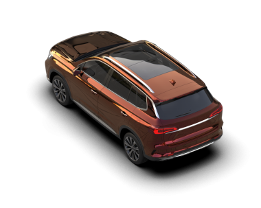 Araba beyaz arka planda izole edilmiş. 3 Boyutlu Hazırlama