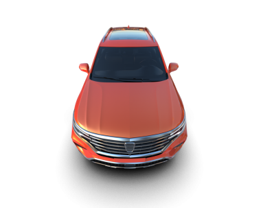 modern kırmızı araba siyah arkaplanda izole edilmiş.