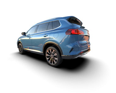 araba beyaz arkaplanda izole edildi