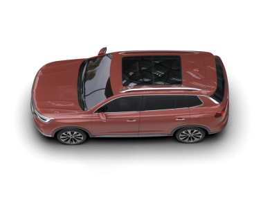 Beyaz arka planda modern bir araba. 3 Boyutlu Hazırlama.