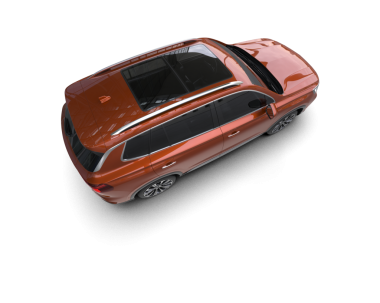 araba siyah arkaplanda izole edildi 3 boyutlu resimleme,