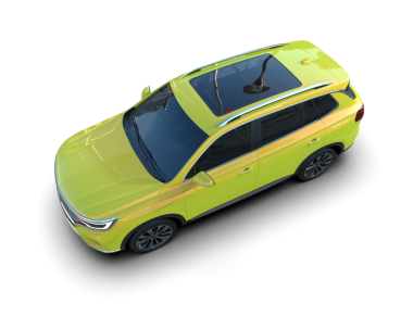 beyaz arkaplanda modern araba.