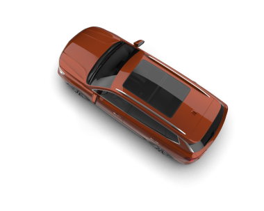 Siyah arka planda 3 boyutlu araba. 3d illüstrasyon.