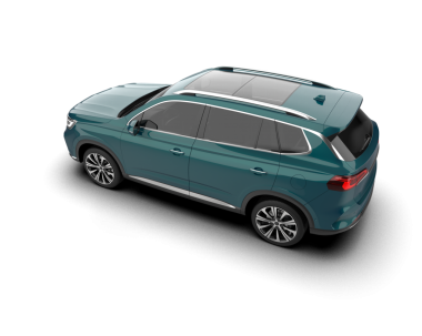 Modern SUV arabası. 3d illüstrasyon