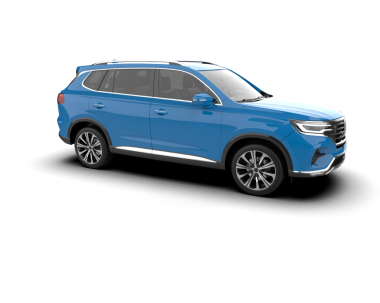 Mavi lüks arazi aracı. vektör.