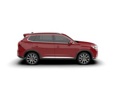 SUV arabası, beyaz arkaplanda izole.