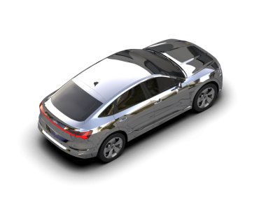 modern otomobil arka planda izole edildi