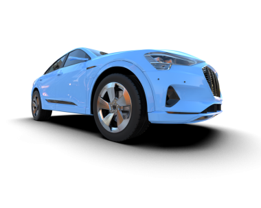 Bir spor arabanın 3 boyutlu canlandırması