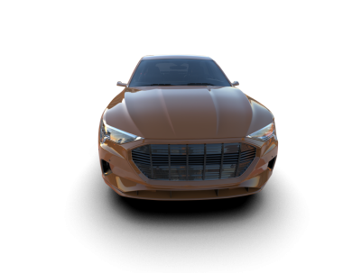 modern araba siyah arka planda. 3D görüntüleme - 3D