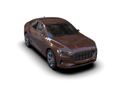 Beyaz arka planda bir araba. 3d illüstrasyon.