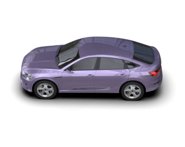 Beyaz arkaplanda mor araba izole edilmiş..