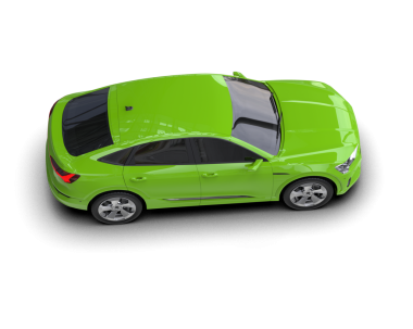 Beyaz arka planda izole edilmiş bir yan görüş aracı. 3d oluşturma