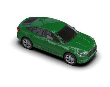 Arkadaki araba, yüksek açılı 3D görüntüleme