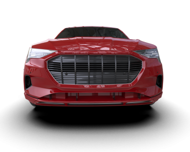 Siyah arka planda modern bir araba. yüksek kalite resimleme 3D görüntüleme