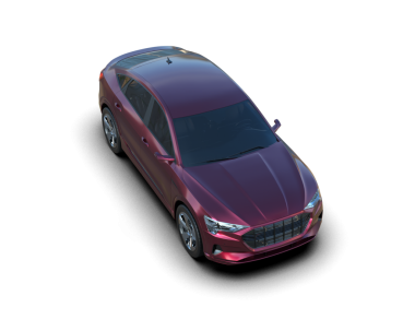 Modern araba arka planda izole edilmiş. 3D görüntüleme - illüstrasyon