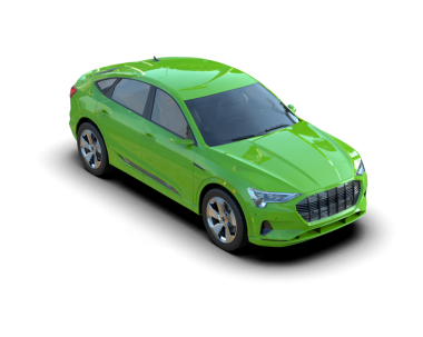 modern lüks yeşil araba