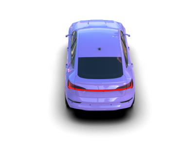 Araç 3D görüntüleme siyah arkaplanda izole edildi