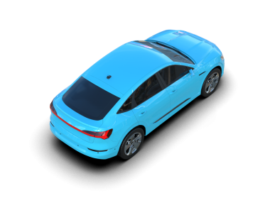 Stüdyo ortamında daha az genel bir konsept arabanın 3 boyutlu çizimi