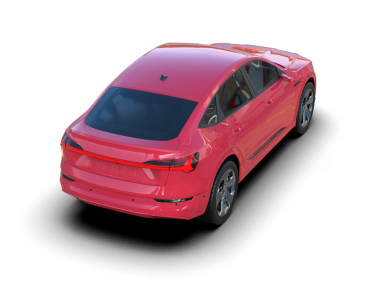 Kırmızı modern araba beyaz arka planda izole edilmiş. 3 Boyutlu Hazırlama.