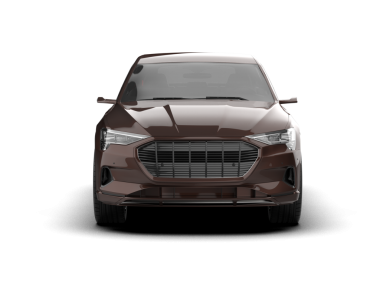 Modern araba arka planda izole edilmiş. 3D görüntüleme - illüstrasyon