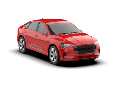 Beyaz arka planda gerçekçi bir araba. 3d oluşturma.