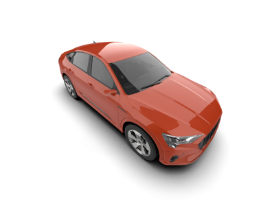 Modern kırmızı spor araba