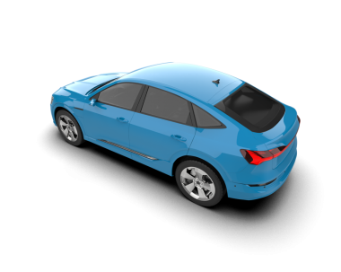 araba beyaz arkaplanda izole edildi