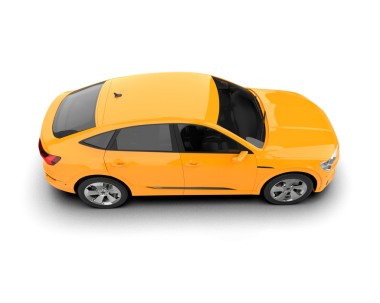 şeffaf arkaplan üzerinde modern SUV araba   