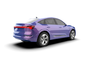 beyaz arkaplanda mor araba