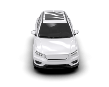 Beyaz arka planda beyaz modern araba