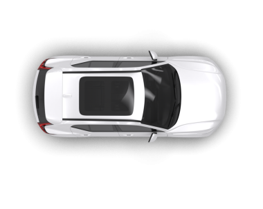 Siyah arkaplanda araba üstü görünümü