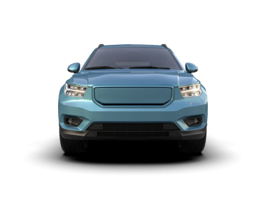 Araba beyaz arka planda izole edilmiş. 3D görüntüleme - illüstrasyon