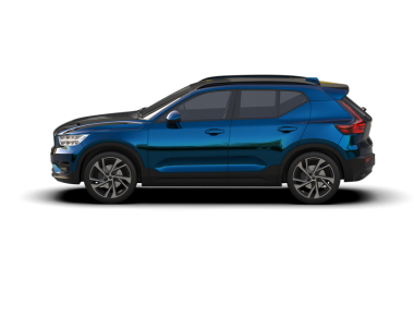 Mavi modern arazi aracı beyaz arka planda izole edilmiş. 3d oluşturma