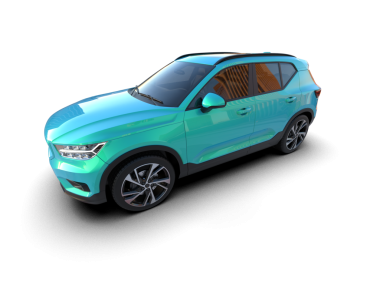 araba beyaz arkaplanda izole edildi 3 d illüstrasyon - illüstrasyon